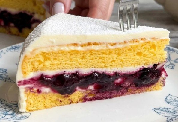 Blueberry Cloud Cake – lagana torta s borovnicama