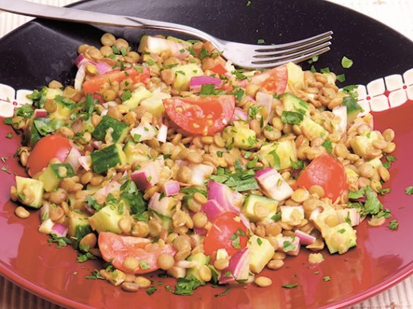 Salata od sočiva s povrćem