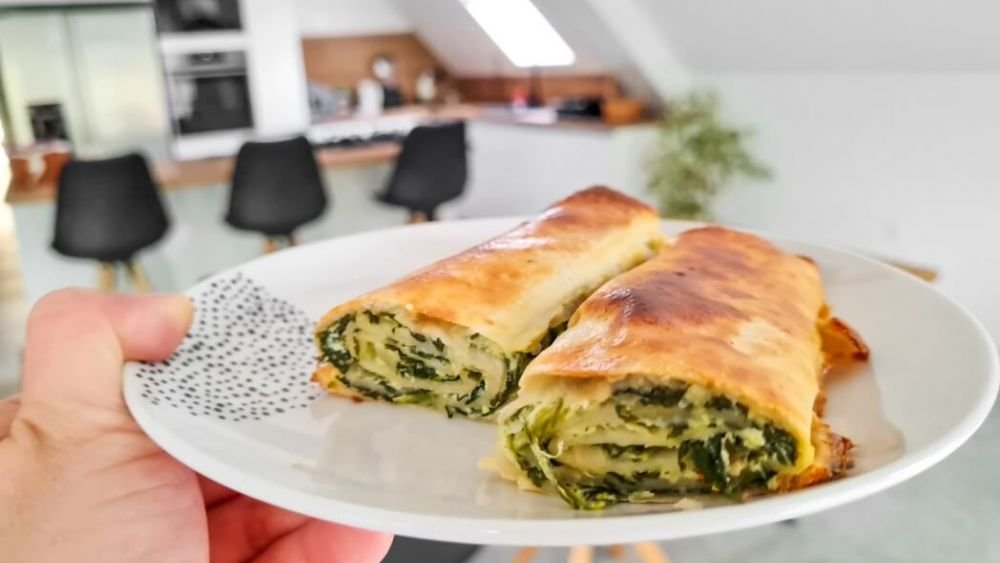Zapečene tortilje sa špinatom i sirom